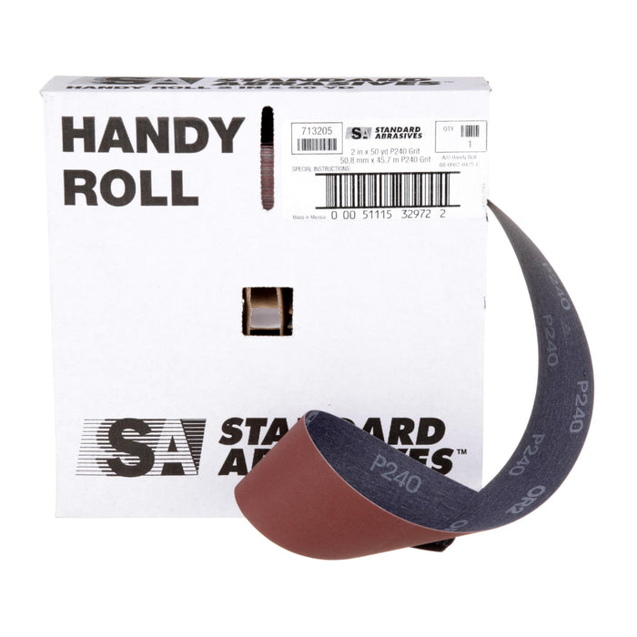 Standard Abrasives Aluminum Oxide Handy Roll, 713205, P240 J-weight