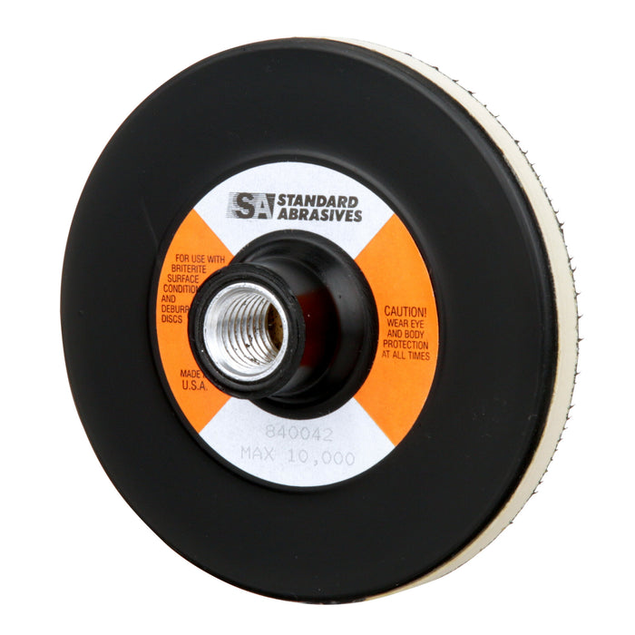 Standard Abrasives Hook and Loop Disc Pad 840042, 4-1/2 in x 5/8 in-11F