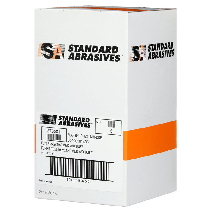 Standard Abrasives Buff and Blend GP Mounted Flap Brush, 875501,Medium