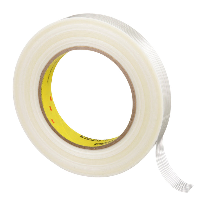 Scotch® Filament Tape 897, Clear, 12 mm x 55 m, 5 mil