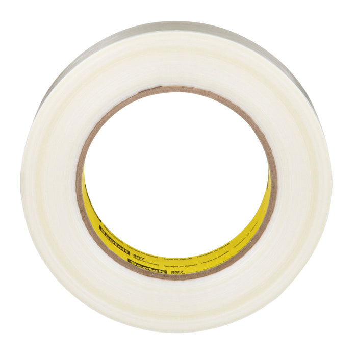 Scotch® Filament Tape 897, Clear, 24 mm x 55 m, 5 mil
