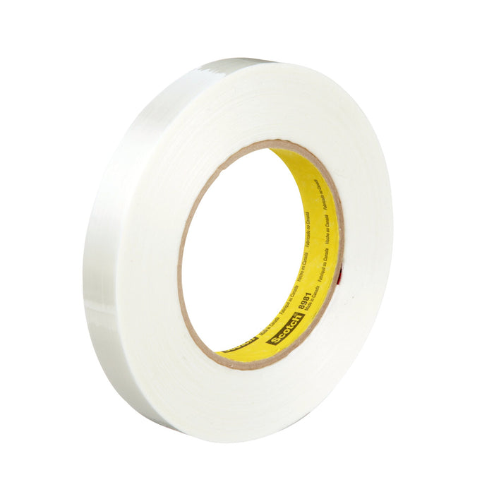 Scotch® Filament Tape 8981, Clear, 18 mm x 55 m, 6.6 mil, 48 rolls percase