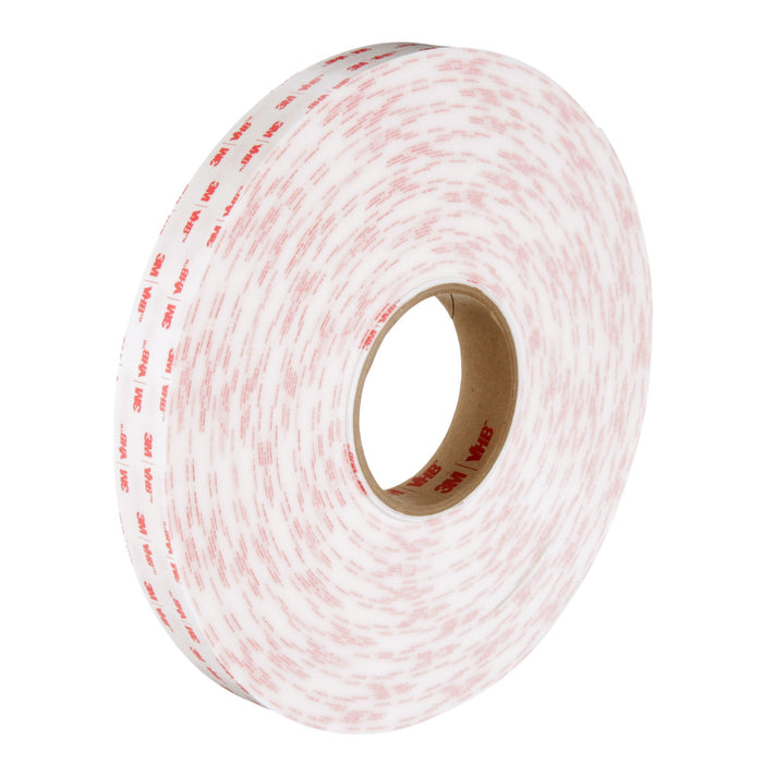 3M VHB Tape 4950, White, 1/2 in x 36 yd, 45 mil, Small Pack