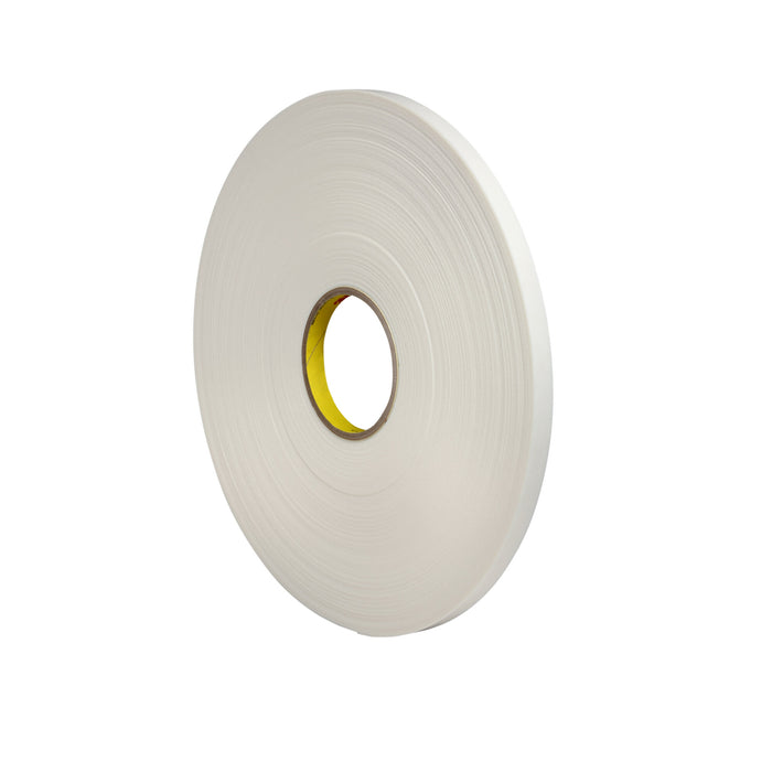 3M Double Coated Polyethylene Foam Tape 4462, White, 1/2 in x 72 yd, 31mil