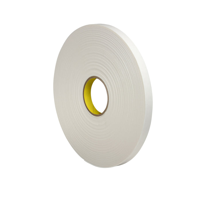 3M Double Coated Polyethylene Foam Tape 4462, White, 3/4 in x 72 yd, 31mil