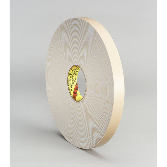 3M Double Coated Polyethylene Foam Tape 4496W, White, 3/4 in x 36 yd,62 mil