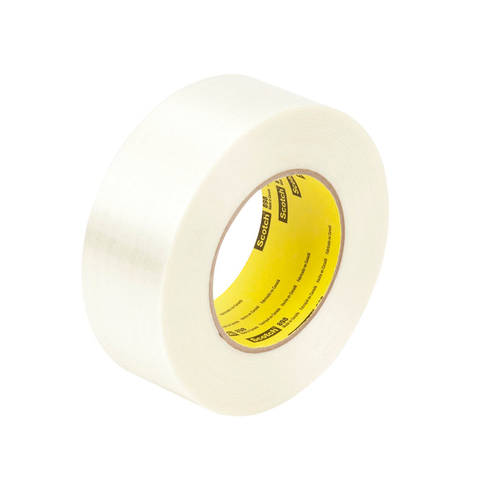 Scotch® Filament Tape 898, Clear, 72 mm x 55 m, 6.6 mil, 12 rolls percase