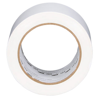 3M General Purpose Vinyl Tape 764, White, 3 in x 36 yd, 5 mil, 12 Roll/Case