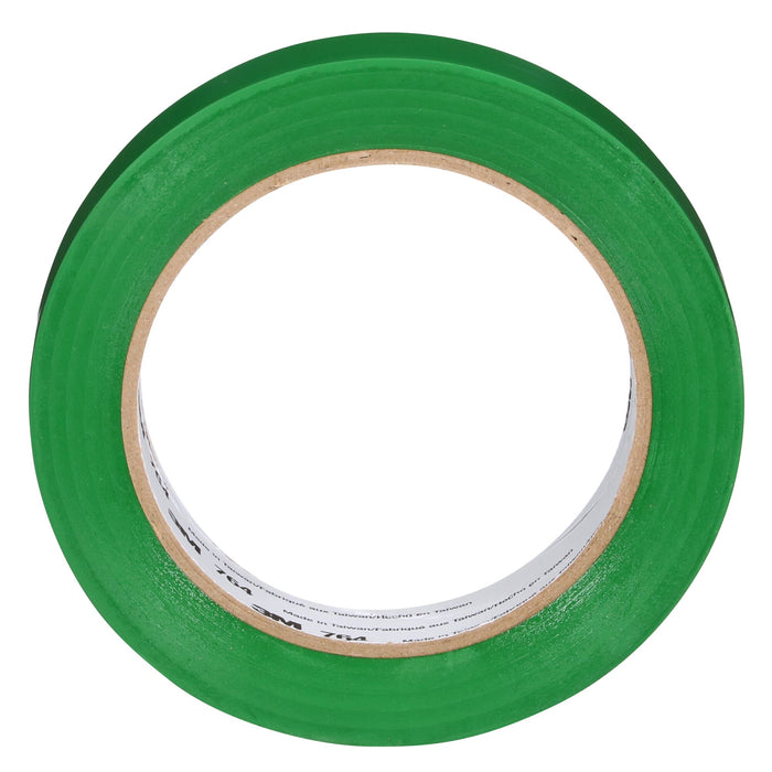 3M General Purpose Vinyl Tape 764, Green, 1 in x 36 yd, 5 mil, 36 Roll/Case