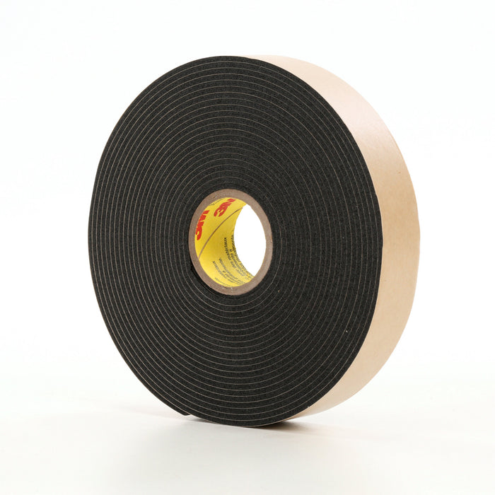 3M Double Coated Polyethylene Foam Tape 4496B, Black, 2 in x 36 yd, 62mil