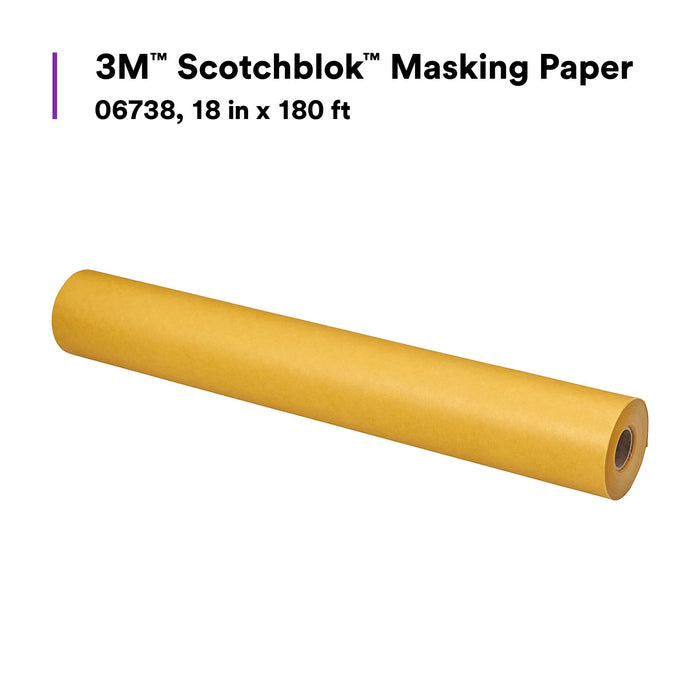 3M Scotchblok Masking Paper, 06738, 18 in x 180 ft