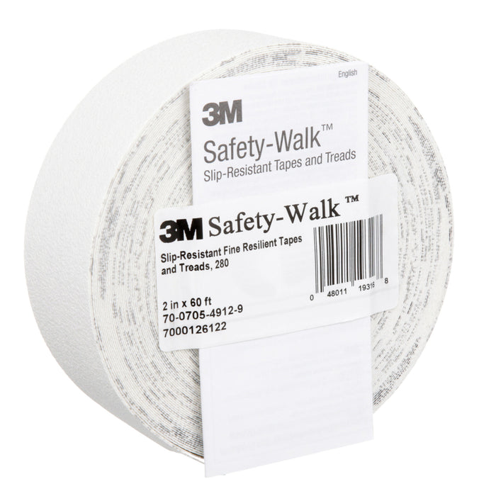 3M Safety-Walk Slip-Resistant Fine Resilient Tapes & Treads 280,White