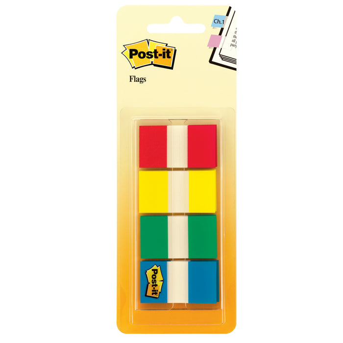 Post-it® Flags 680-RYGB2, .94 in. x 1.7 in. (23.8 mm x 43.2 mm) Red,Yellow