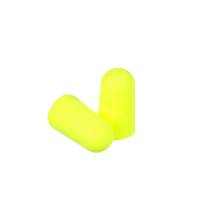 3M E-A-Rsoft Yellow Neons Earplugs 312-1251, Uncorded, Poly Bag,Large Size