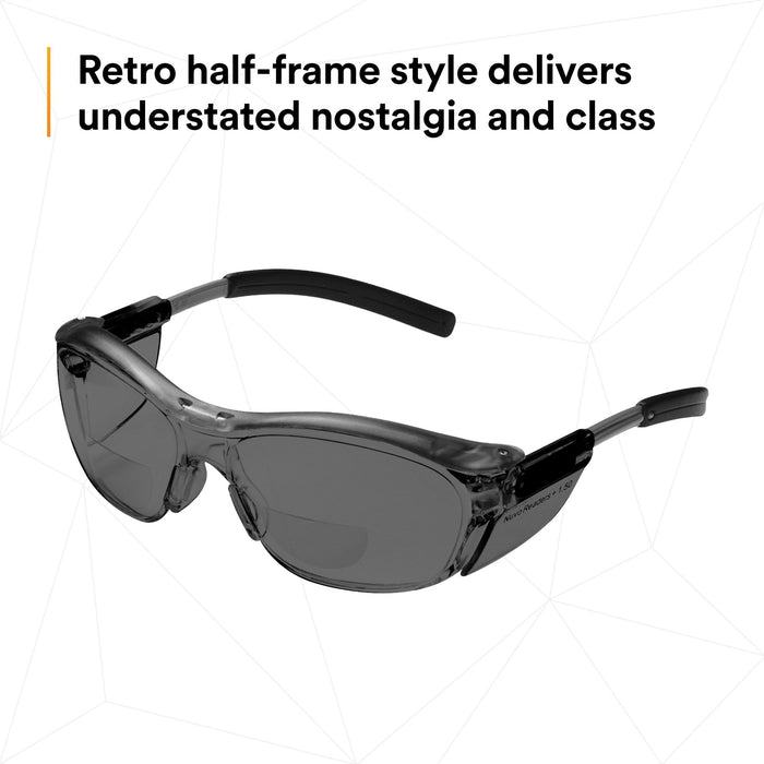 3M Nuvo Reader Protective Eyewear 11500-00000-20 Gray Lens, Gray
Frame