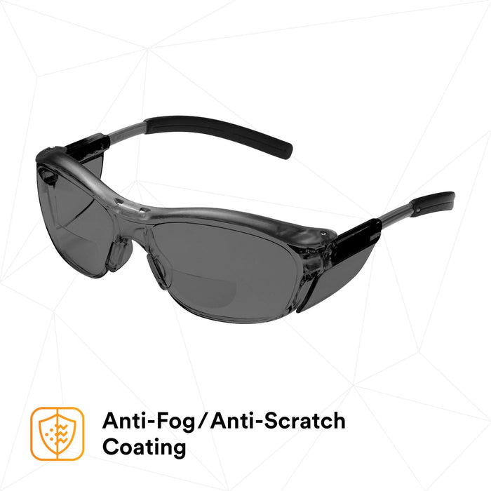 3M Nuvo Reader Protective Eyewear 11501-00000-20 Gray Lens, Gray
Frame