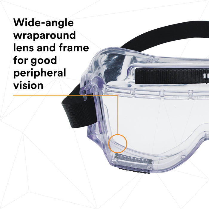 3M Centurion Splash Safety Goggles 454, 40304-00000-10, Clear Lens