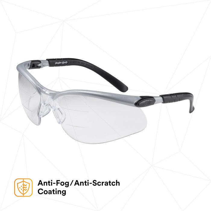 3M BX Dual Reader Protective Eyewear 11459-00000-20, Clear Anti-FogLens