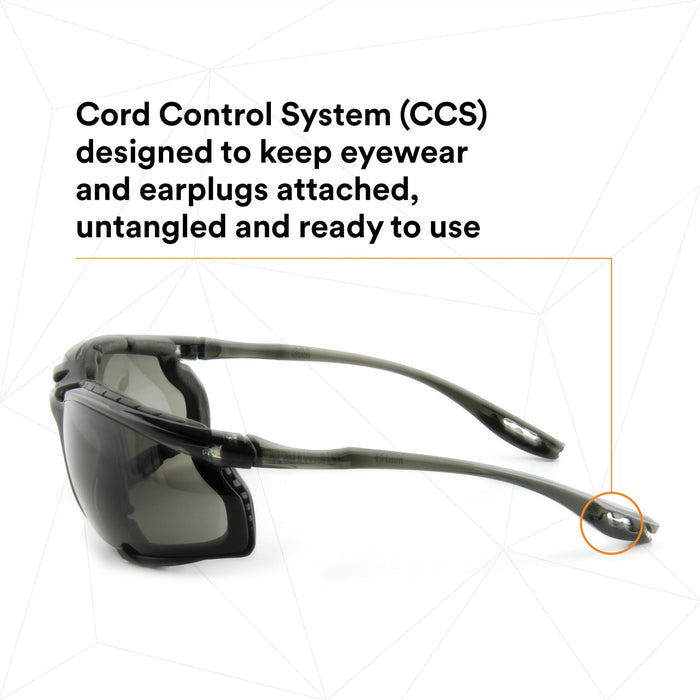 3M Virtua CCS Protective Eyewear 11873-00000-20, with Foam Gasket