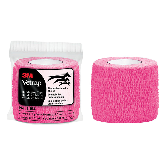 3M Vetrap Bandaging Tape Bulk Pack, 1404HP Bulk Hot Pink