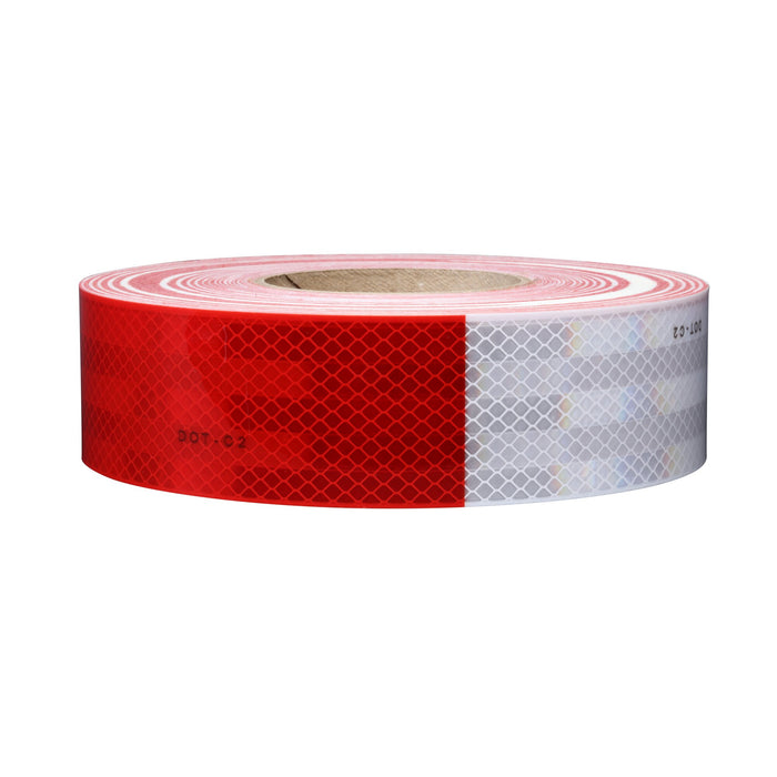 3M Diamond Grade Conspicuity Markings 983-32, Red/White, 67636, 2 in x50 yd