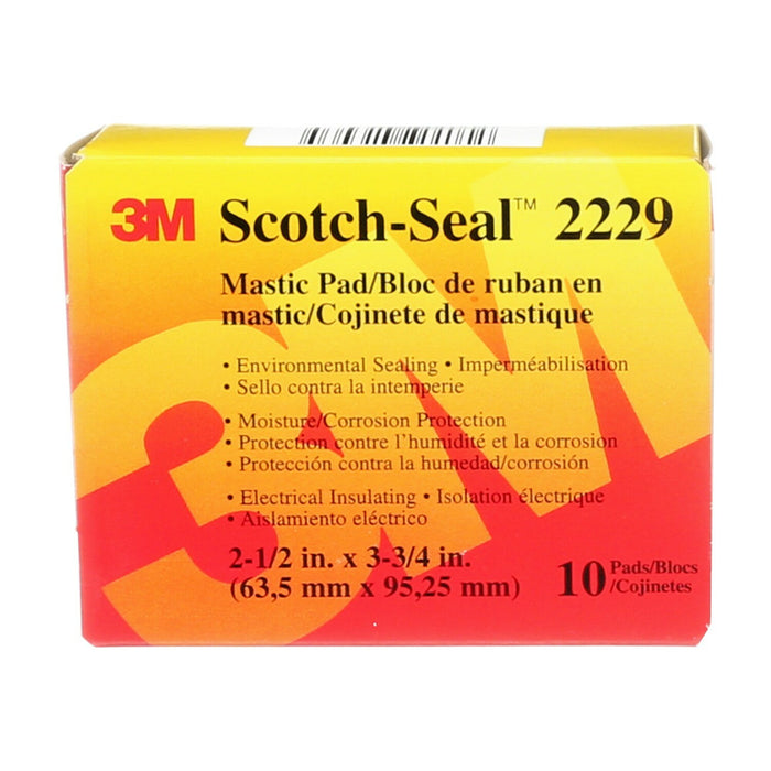 3M Scotch-Seal Mastic Tape Compound 2229, 2-1/2 in x 3-3/4 in, Black