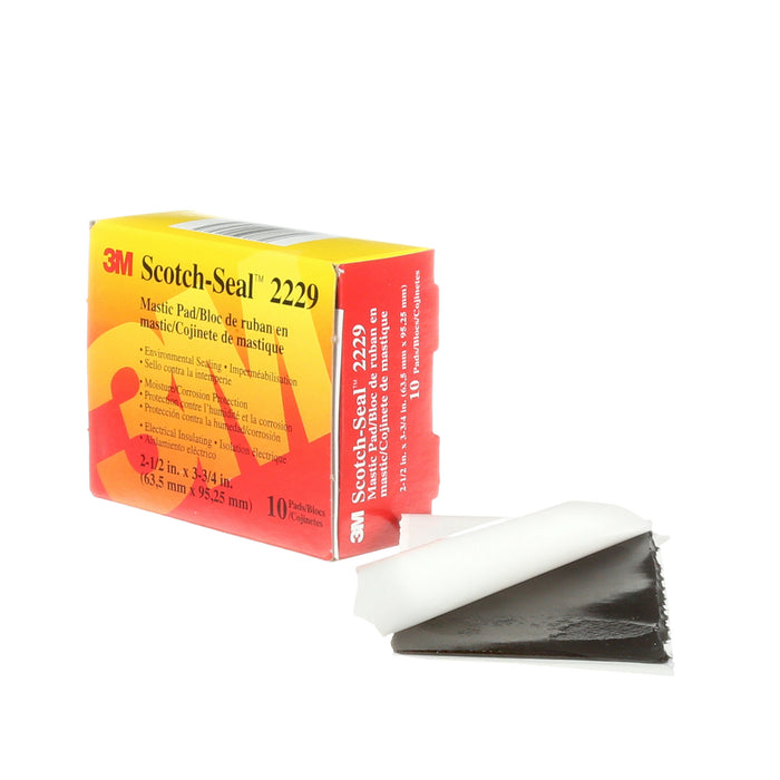 3M Scotch-Seal Mastic Tape Compound 2229, 2-1/2 in x 3-3/4 in, Black