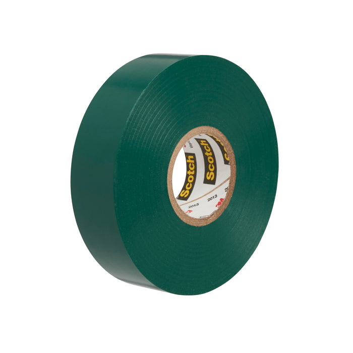 Scotch® Vinyl Color Coding Electrical Tape 35, 1/2 in x 20 ft, Green