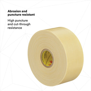 Scotch® Varnished Cambric Tape 2520, 1-1/2 in x 36 yd, Yellow, 24 rolls