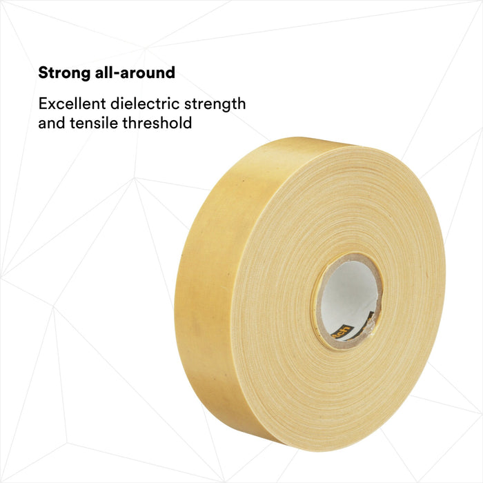 Scotch® Varnished Cambric Tape 2520, 1 in x 36 yd, Yellow