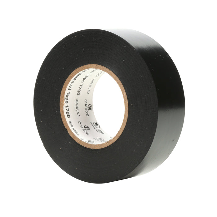 3M Temflex Vinyl Electrical Tape 1700, 1 in x 66 ft, Black