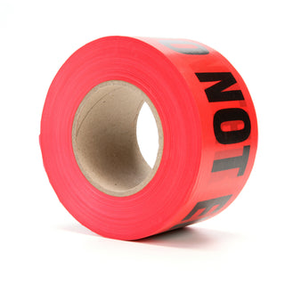 Scotch® Barricade Tape 362, DANGER DO NOT ENTER, 3 in x 1000 ft, Red