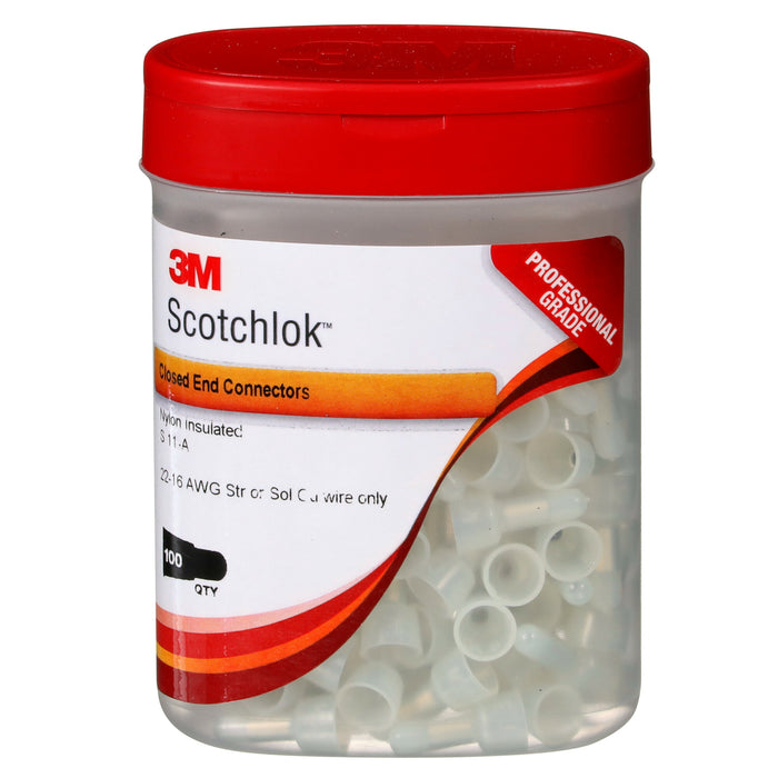 3M Scotchlok S-11-A (Boxed) Nylon-Insulated Butted Seam StandardClosed-End