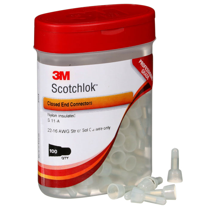 3M Scotchlok S-11-A (Boxed) Nylon-Insulated Butted Seam StandardClosed-End