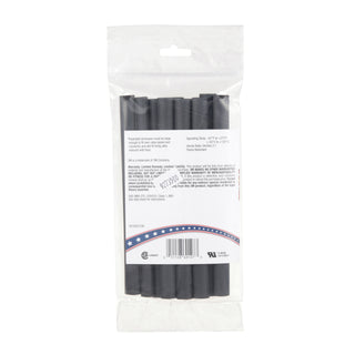 3M Heat Shrink Thin-Wall Tubing FP-301-3/8-6"-Black-10-10 Pc Pks