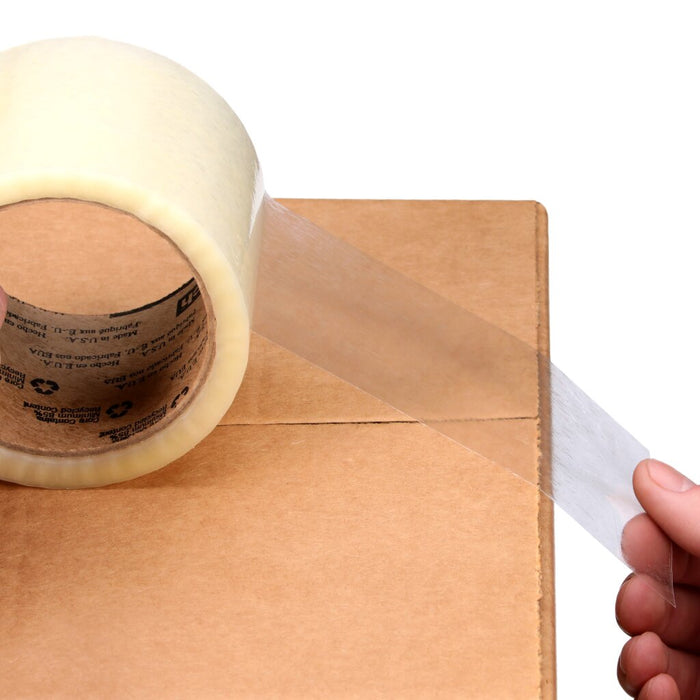 Scotch® Box Sealing Tape 371, Clear, 72 mm x 914 m