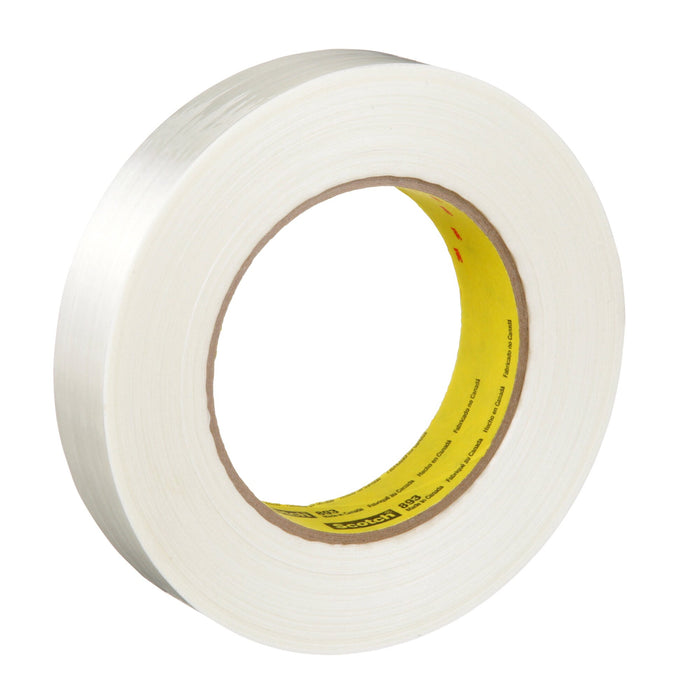 Scotch® Filament Tape 893, Clear, 18 mm x 720 m, 6 mil