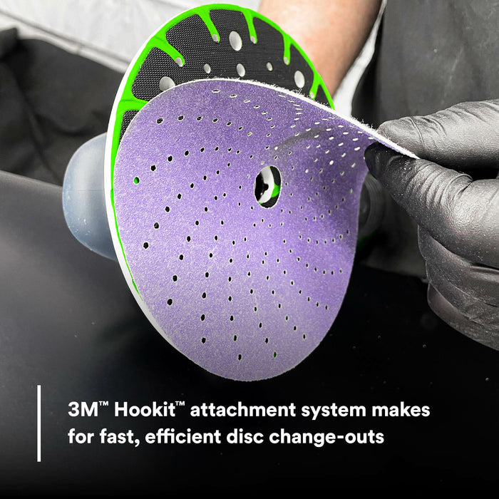 3M Hookit Purple Clean Sanding Disc 334U, 01810, 6 in, P500, 50 discsper carton