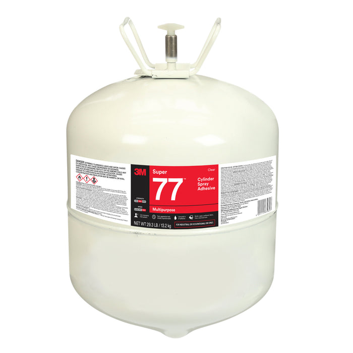 3M Super 77 Multipurpose Cylinder Spray Adhesive, Clear, LargeCylinder