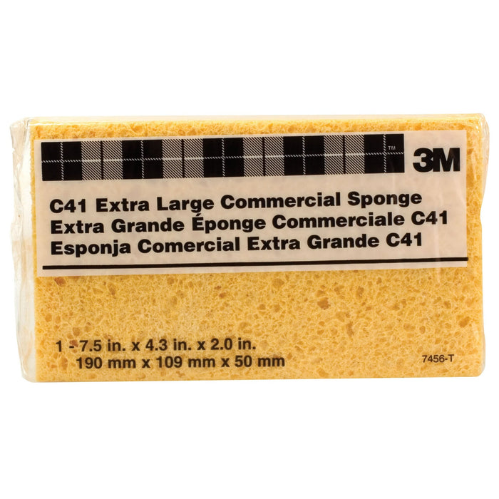 3M Commercial Size Sponge 7456-T, 7.5 in x 4.375 in x 2.06 in