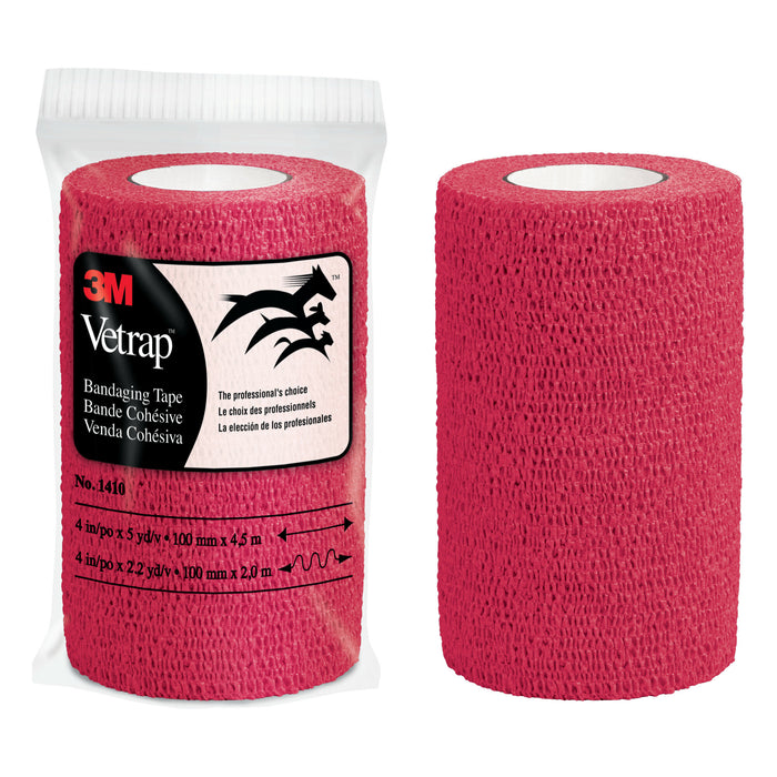 3M Vetrap Bandaging Tape Bulk Pack, 1410R Bulk Red