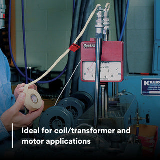 3M Glass Cloth Electrical Tape 69, 1/2 in x 66 ft, White