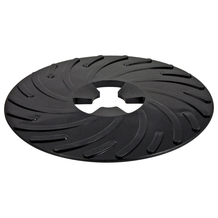 3M Disc Pad Face Plate Ribbed 81729, 9 in Hard Black
