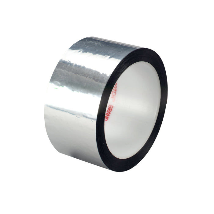 3M Polyester Film Tape 850, Silver, 1/4 in x 72 yd, 1.9 mil