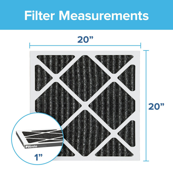Filtrete Home Odor Reduction Filter HOME02-4, 20 in x 20 in x 1 in