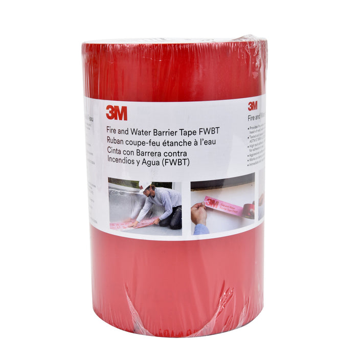3M Fire and Water Barrier Tape FWBT8, Translucent, 8 in x 75 ft