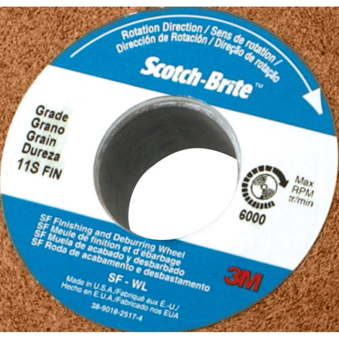 Scotch-Brite Roloc Cut and Polish Unitized Wheel TR, 3 in x 1/4 in x N ...