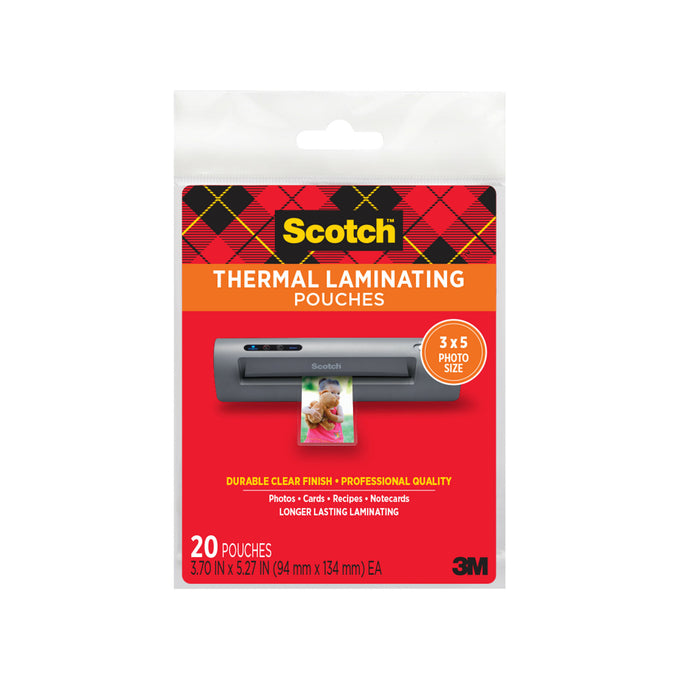 Scotch Thermal Pouches TP5902-20 for items ups to 3.70 in x 5.27 in