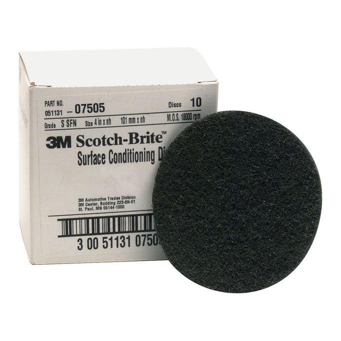 Scotch-Brite Surface Conditioning Disc, SC-DH, 07505, SiC Super Fine, 4in x NH