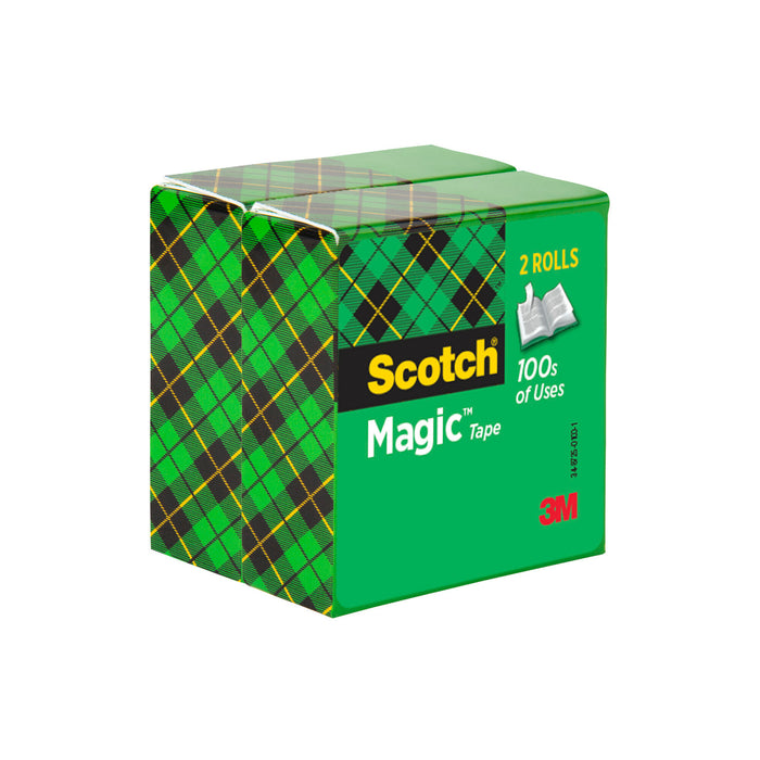 Scotch® Magic Tape 810-2P12-72, 1/2 in x 2592 in, 2 pk